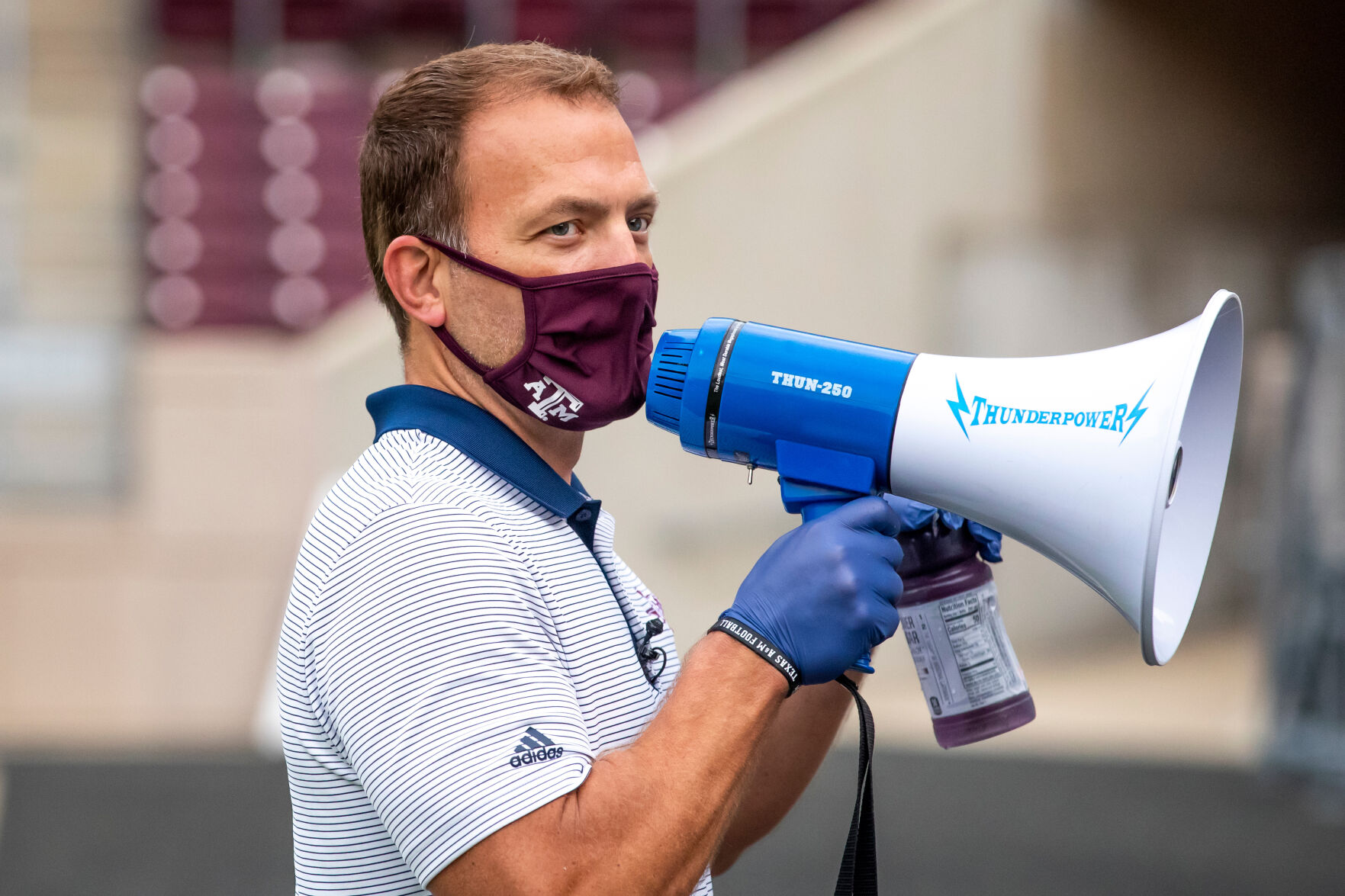 Aggie Band marches on Kyle Field